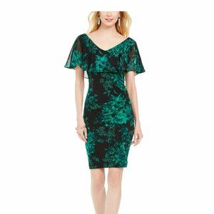 Connected Apparel Women' Short Sleeve Floral Dress